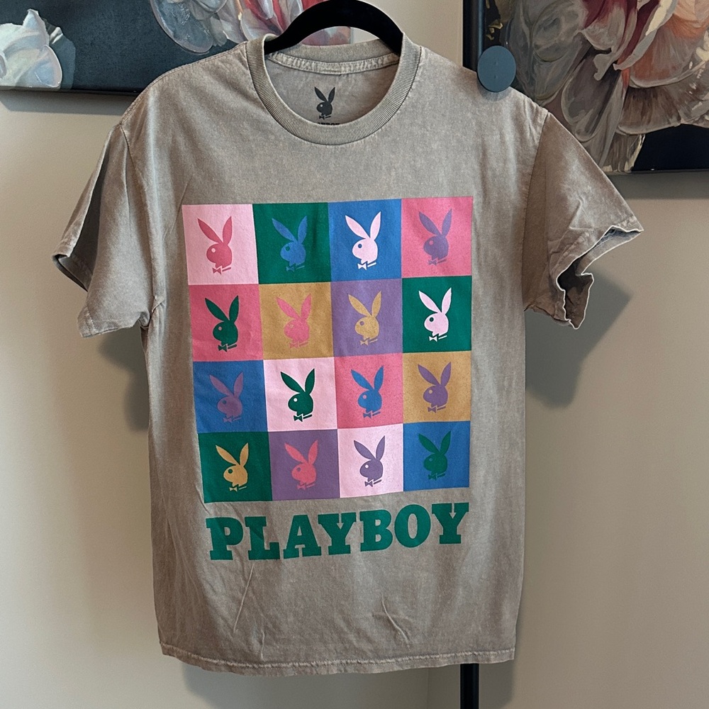 PLAYBOY Multicolor Bunny Graphic Tee